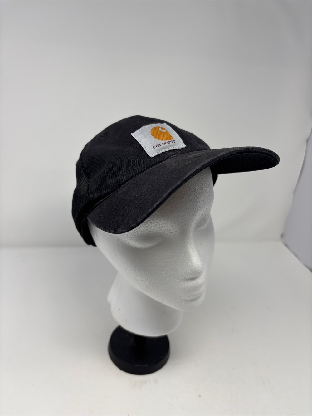 Carhartt Black Cap with Gold Logo Patch